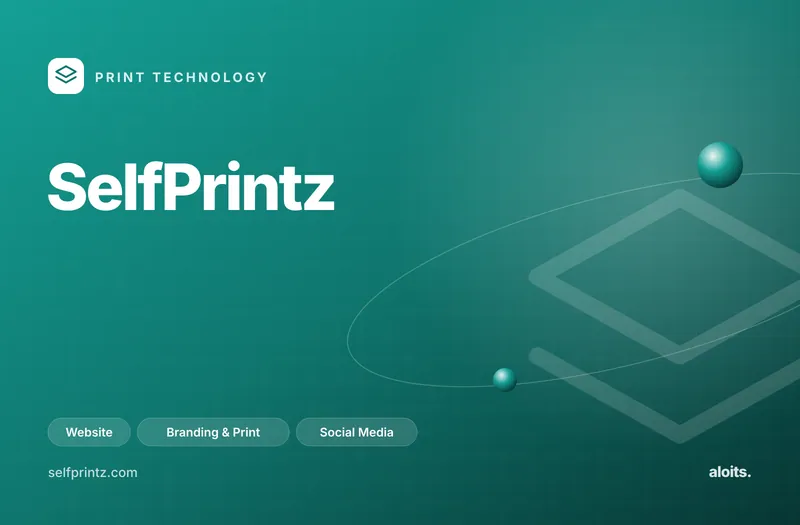 SelfPrintz: Website, Branding & Print, Social Media by Aloits